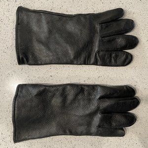 Men's Black Leather Dress Gloves Size 10 Large